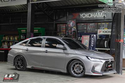 รถ - TOYOTA YARIS Ativ ล้อแม็ก - EmotionR FRX BY LENSO Dark Gun สเปค - 17x7.5 ET35 4x100
ยาง - YOKOHAMA ALLIANCE AL30 เบอร์ - 215/45R17 สปริงโหลด - YSS SPORT SERIES