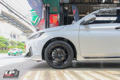 รถ - TOYOTA YARIS ATIV ล้อแม็ก - LENSO Jager Dyna ดำด้าน สเปค - 17x7.5 ET35 4x100 ยาง -ALLIANCE AL30 030Ex เบอร์ - 215/45-17