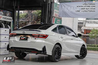 รถ - TOYOTA YARIS ATIV HEV GR SPORT ล้อแม็ก - VAGE VF032 FlowForming V-BLACK สเปค - 18x8.5 ET35 5x100 ยาง - ALLIANCE AL30 030Ex เบอร์ - 225/40-18