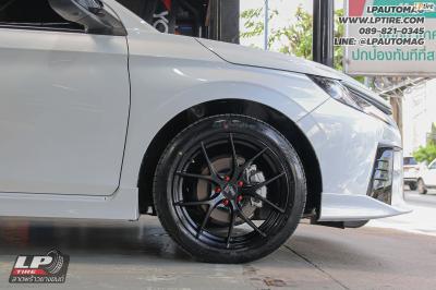 รถ - TOYOTA YARIS ATIV HEV GR SPORT&nbsp;ล้อแม็ก - LENSO Jager Dyna ดำด้าน สเปค - 17x7.5 ET35 5x100 ใช้ยางเดิม