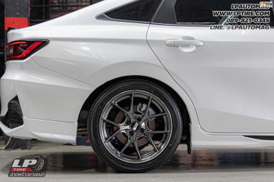 รถ - TOYOTA YARIS ATIV&nbsp;ล้อแม็ก - Auto Option AOW-009 FlowForming Hyper Dark สเปค - 17x8 ET35 4x100&nbsp;ยาง - ALLIANCE AL30 030Ex เบอร์ - 215/45-17 สปริงโหลด YSS