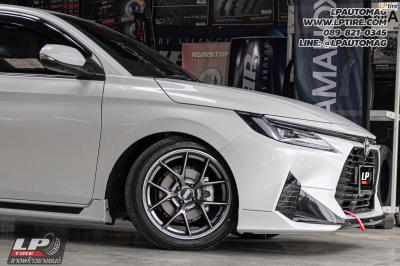 รถ - TOYOTA YARIS ATIV&nbsp;ล้อแม็ก - Auto Option AOW-009 FlowForming Hyper Dark สเปค - 17x8 ET35 4x100&nbsp;ยาง - ALLIANCE AL30 030Ex เบอร์ - 215/45-17 สปริงโหลด YSS