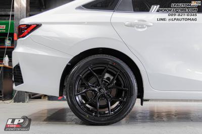 รถ -TOYOTA YARIS ATIV&nbsp;ล้อแม็ก - ORI WHEELS CHAPTER-4 FlowForming V-BLACK สเปค - 17x7.5 ET35 4x100&nbsp;รัดยาง - ALLIANCE AL30 030Ex เบอร์ - 215/50-17