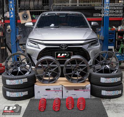 รถ - TOYOTA YARIS ATIV ล้อแม็ก - EmotionR FRX BY LENSO FlowForming Dark Gun สเปค - 17x7.5 ET35 4x100 ยาง - ALLIANCE AL30 030Ex เบอร์ - 215/45-17 สปริงโหลด - YSS SPRING SPORT SERISE (Red)