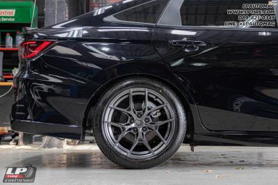 รถ - TOYOTA YARIS ATIV ล้อแม็ก - ORI WHEELS CHAPTER-4 FlowForming V-DARK สเปค - 17x8 ET35 5x100 ใช้ยางเดิม สปริงโหลด - YSS PERFORMANCE SPRING RED