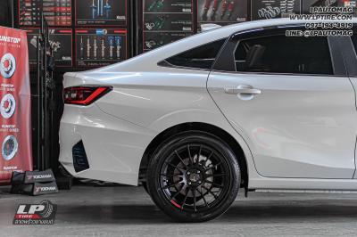 รถ - TOYOTA YARIS ล้อแม็ก - SSW S254 RS05RR ดำด้าน สเปค - 17x8 ET35 4x100 ยาง - TOYO CR1 เบอร์ -215/50-17