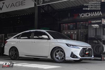 รถ - ALL NEW YARIS ATIV ล้อแม็ก -SSW S202 TE37 เทากัน สเปค -17x8 ET35 4x100 ยาง - YOKOHAMA Alliance AL30 เบอร์ -215/50-17 น็อตล้อ 7 เหลี่ยม 12x1.5 (ไทเทเนียม) สปริงโหลด - Yss ตรงรุ่น Yaris ATIV 2022