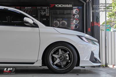 รถ - ALL NEW YARIS ATIV ล้อแม็ก -SSW S202 TE37 เทากัน สเปค -17x8 ET35 4x100 ยาง - YOKOHAMA Alliance AL30 เบอร์ -215/50-17 น็อตล้อ 7 เหลี่ยม 12x1.5 (ไทเทเนียม) สปริงโหลด - Yss ตรงรุ่น Yaris ATIV 2022