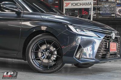 รถ - TOYOTA YARIS ล้อแม็ก -LENSO Jager Dyna ดำด้าน สเปค - 17x7.5 ET35 4x100 ยาง - ALLIANCE AL30 030Ex เบอร์ - 215/50-17