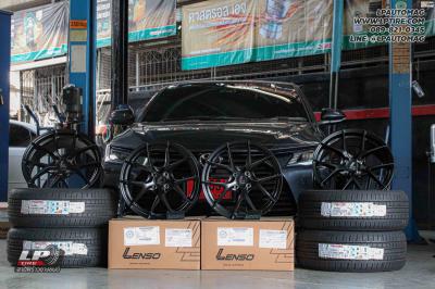 รถ - TOYOTA YARIS ล้อแม็ก -LENSO Jager Dyna ดำด้าน สเปค - 17x7.5 ET35 4x100 ยาง - ALLIANCE AL30 030Ex เบอร์ - 215/50-17