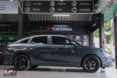 รถ - TOYOTA YARIS ล้อแม็ก -LENSO Jager Dyna ดำด้าน สเปค - 17x7.5 ET35 4x100 ยาง - ALLIANCE AL30 030Ex เบอร์ - 215/50-17