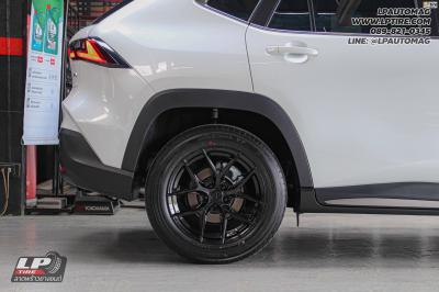 รถ - TOYOTA YARIS CROSS ล้อแม็ก - ORI WHEELS CHAPTER-4 FlowForming V-BLACK สเปค - 17x8 ET35 5x100 รัดยาง - Yokohama AE61D เบอร์- 215/60R17