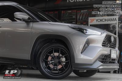 รถ - TOYOTA YARIS CROSS ล้อแม็ก -ORI WHEELS CHAPTER-4EP2 FlowForming V-BLACK สเปค -18x8.5 ET35 5x100 ยาง - YOKOHAMA AE61 เบอร์ - 215/55-18