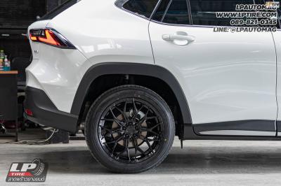 รถ - TOYOTA YARIS CROSS ล้อแม็ก - VAGE VF032 V-BLACK สเปค- 18x8.5 ET35 5x100 ยาง - YOKOHAMA AE61 เบอร์- 215/55-18