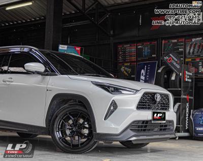 รถ - TOYOTA YARIS CROSS ล้อแม็ก - VAGE VF04 BLACK สเปค - 18x8.5 ET35 5x100