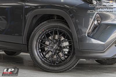 รถ - TOYOTA YARIS CROSS ล้อแม็ก - LENSO VENTUS ดำด้าน สเปค - 17x7 ET35 5x100 ยาง - YOKOHAMA AE61 เบอร์- 215/60 R17
