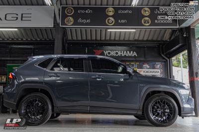รถ - TOYOTA YARIS CROSS ล้อแม็ก - LENSO VENTUS ดำด้าน สเปค - 17x7 ET35 5x100 ** สามารถใส่ยางเดิมได้เลย * *