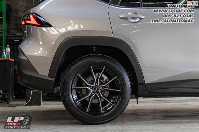 รถ - TOYOTA YARIS CROSS ล้อแม็ก - LENSO JAGER JAVA ดำหน้าเงา สเปค - 17x7.5 ET38 5x100 *** ใส่ยางเดิม ***