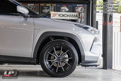 รถ - TOYOTA YARIS CROSS ล้อแม็ก - LENSO JAGER JAVA ดำหน้าเงา สเปค - 17x7.5 ET38 5x100 *** ใส่ยางเดิม ***