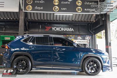 รถ - TOYOTA YARIS CROSS ล้อแม็ก - VAGE VF04 BLACK สเปค - 18x8.5 ET35 5x100 ชุดโช๊คสตรัท - PROFENDER DRIFT (พร้อมสปริง) **ใส่ยางเดิม**
