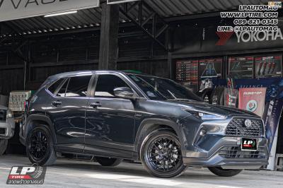 รถ - TOYOTA YARIS CROSS ล้อแม็ก - LENSO VENTUS ดำด้าน สเปค - 17x7 ET35 5x100***สามารถใส่ยางเดิมได้เลยครับ***