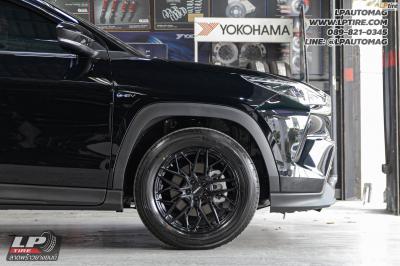 รถ - TOYOTA YARIS CROSS ล้อแม็ก - LENSO VENTUS ดำด้าน สเปค - 17x7 ET35 5x100 ใช้ยางเดิม