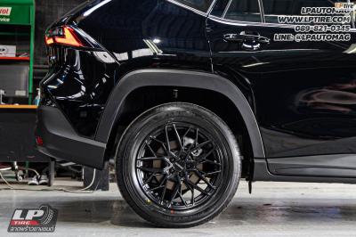 รถ - TOYOTA YARIS CROSS ล้อแม็ก - LENSO VENTUS ดำด้าน สเปค - 17x7 ET35 5x100 ใช้ยางเดิม