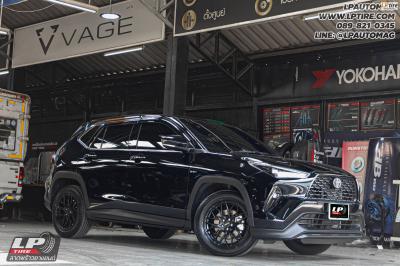 รถ - TOYOTA YARIS CROSS ล้อแม็ก - LENSO VENTUS ดำด้าน สเปค -17x7 ET35 5x100