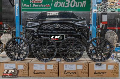 รถ - TOYOTA YARIS CROSS ล้อแม็ก - LENSO VENTUS ดำด้าน สเปค -17x7 ET35 5x100