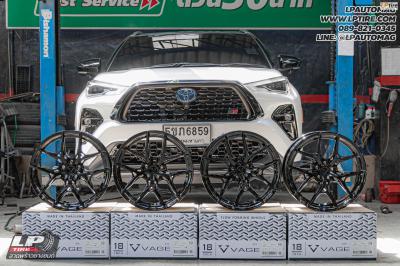 รถ - TOYOTA YARIS CROSS ล้อแม็ก - VAGE VF04 FlowForming BLACK สเปค -18x8.5 ET35 5x100