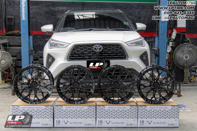 รถ - TOYOTA YARIS CROSS ล้อแม็ก - VAGE VF032 FlowForming V-BLACK สเปค - 18x8.5 ET35 5x100
ใช้ยางเดิม