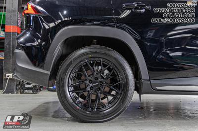 รถ - TOYOTA YARIS CROSS ล้อแม็ก - LENSO VENTUS ดำด้าน สเปค - 17x7 ET35 5x100 ใช้ยางเดิม