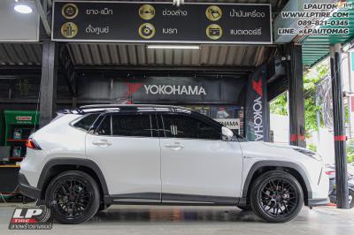 รถ - TOYOTA YARIS CROSS ล้อแม็ก - SSW S348 ดำด้าน สเปค - 18x8.5 ET40 5x100