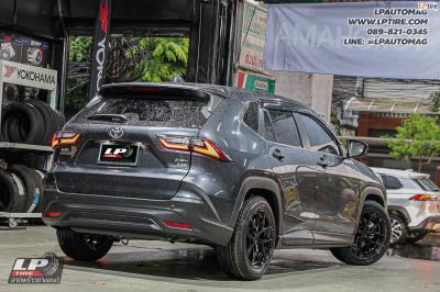 รถ - TOYOTA YARIS CROSS ล้อแม็ก - ORI WHEELS CHAPTER-4 FlowForming V-BLACK สเปค - 17x8 ET35 5x100 ใช้ยางเดิม โช้คอัพ - PROFENDER DRIFT SERIES