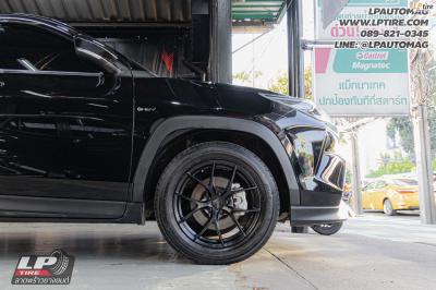 รถ - TOYOTA YARIS CROSS&nbsp;ล้อแม็ก - LENSO Jager Dyna ดำด้าน สเปค - 17x7.5 ET35 5x100&nbsp;ใช้ยางเดิม