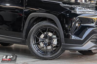 รถ - TOYOTA YARIS CROSS&nbsp;ล้อแม็ก - LENSO Jager Dyna ดำด้าน สเปค - 17x7.5 ET35 5x100&nbsp;ใช้ยางเดิม