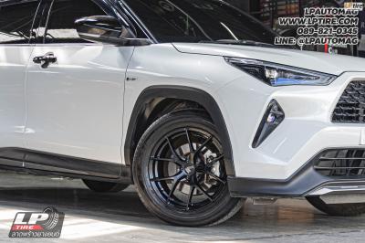รถ - TOYOTA YARIS CROSS&nbsp;ล้อแม็ก - LENSO Jager Dyna ดำด้าน สเปค - 17x7.5 ET35 5x100&nbsp;ใช้ยางเดิม