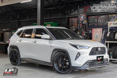 รถ - TOYOTA YARIS CROSS ล้อแม็ก - VAGE VF04 FlowForming สี BLACK สเปค - 18x8.5 ET35 5x100
ใช้ยางเดิม โช๊คสตรัท - PROFENDER DRIFT