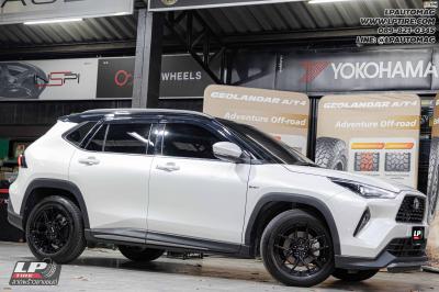 รถ - TOYOTA YARIS CROSS ล้อแม็ก - Auto Option AOW20 Flow Forming BLACK สเปค- 17x8 ET35 5x100 ใช้ยางเดิม