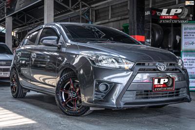 รถ - TOYOTA YARIS ล้อแม็ก - INFERNO INF-8R RS ดำอันเดอร์คัตแดงก้าน สเปค - 15x7 4x100 ET35
รัดยาง - YOKOHAMA A-DRIVE AA01 เบอร์- 195/55-15