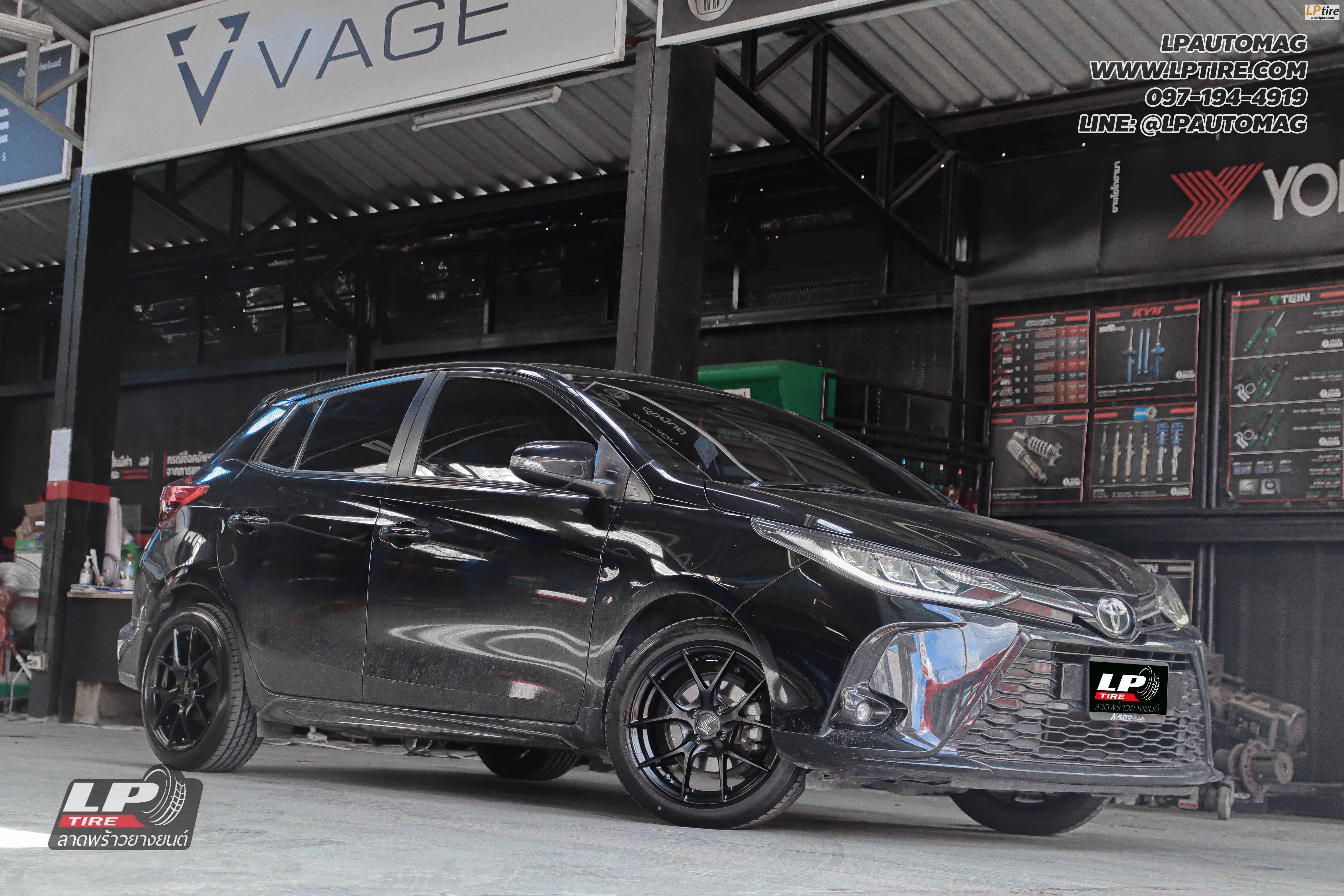 รถ - TOYOTA YARIS ล้อแม็ก - LENSO Jager Dyna ดำด้าน สเปค - 16x7 ET35 4x100 ยาง - LENSO D-1CS
เบอร์ - 195/50-16