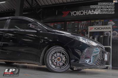 รถ -TOYOTA YARIS ล้อแม็ก -NK Performance NK105N (TC105n) Flowforming NK Dark สเปค - 15x7 ET35 4x100 ยาง - BRIDGESTONE RE004 เบอร์ -195/50-15 สปริงโหลด สปริง Silver Street Max One