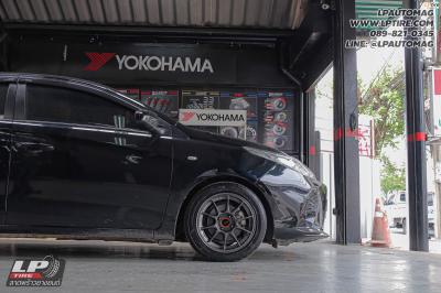 รถ -TOYOTA YARIS ล้อแม็ก -NK Performance NK105N (TC105n) Flowforming NK Dark สเปค - 15x7 ET35 4x100 ยาง - BRIDGESTONE RE004 เบอร์ -195/50-15 สปริงโหลด สปริง Silver Street Max One