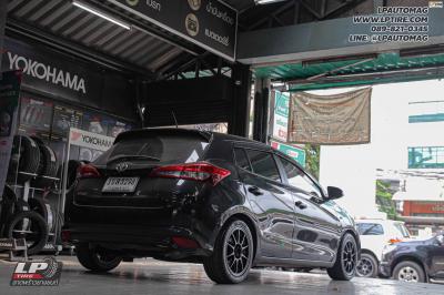 รถ -TOYOTA YARIS ล้อแม็ก -NK Performance NK105N (TC105n) Flowforming NK Dark สเปค - 15x7 ET35 4x100 ยาง - BRIDGESTONE RE004 เบอร์ -195/50-15 สปริงโหลด สปริง Silver Street Max One