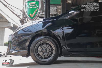 รถ - TOYOTA YARIS ล้อแม็ก - KONIG N781 FlowForming สเปค - 15x7 ET28 4x100 เทา ยาง - LENSO D-1CS เบอร์ -195/55-15