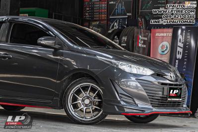 รถ - TOYOTA YARIS Ativ ล้อแม็ก - LENSO VENOM V1N FlowForming Hyper Black สเปค - 17x7 ET35 4x100 ยาง - ALLIANCE AL40 เบอร์ -205/45-17