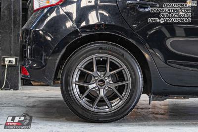 รถ - TOYOTA YARIS ล้อแม็ก - EmotionR FRE BY LENSO Dark Gun สเปค - 15x7 ET35 4x100 ยาง - ALLIANCE AL30 030Ex เบอร์ - 195/55-15