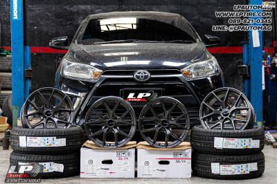 รถ - TOYOTA YARIS ล้อแม็ก - EmotionR FRE BY LENSO Dark Gun สเปค - 15x7 ET35 4x100 ยาง - ALLIANCE AL30 030Ex เบอร์ - 195/55-15