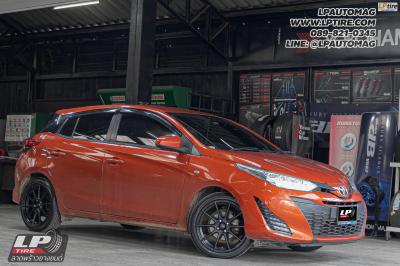 รถ - TOYOTA YARIS ล้อแม็ก - ADVANTI N719 FlowForming ดำด้าน สเปค - 17x7 ET40 4x100