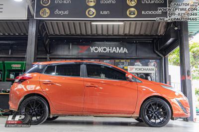 รถ - TOYOTA YARIS ล้อแม็ก - ADVANTI N719 FlowForming ดำด้าน สเปค - 17x7 ET40 4x100